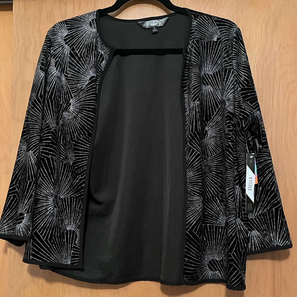 Black and Silver Patterned Jacket